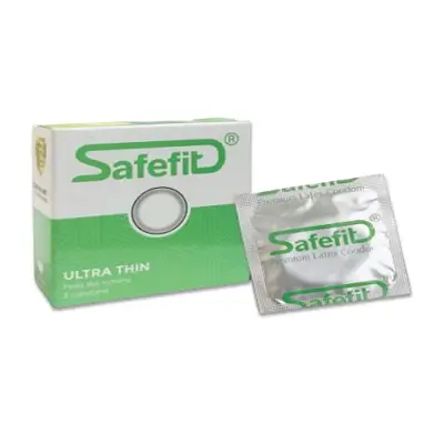 Bao cao su Safefit Utra Thin (xanh lá) hộp 3 cái